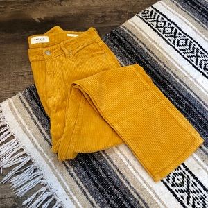 PacSun Tan/Gold Corduroy Mom Jeans